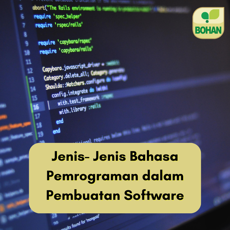 Jenis- Jenis Bahasa Pemrograman dalam Pembuatan Software